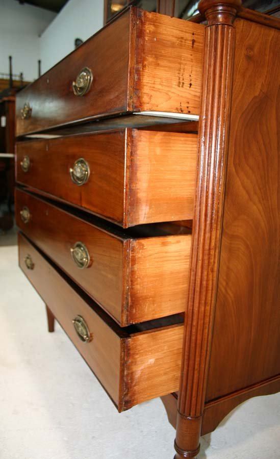 Period American Federal Bookcase Cabinet - 3