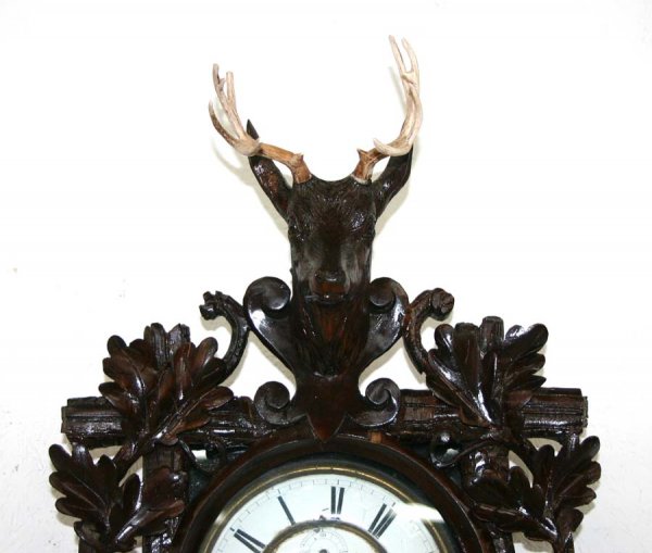 German Victorian Black Forest Wall Clock - 2