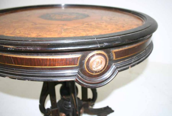 Rare Herter Bros Inlaid Center Table w/ Bronze Mnt - 3