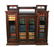 110: Unusual Victorian Mahogany Griffin Carved Bookcase