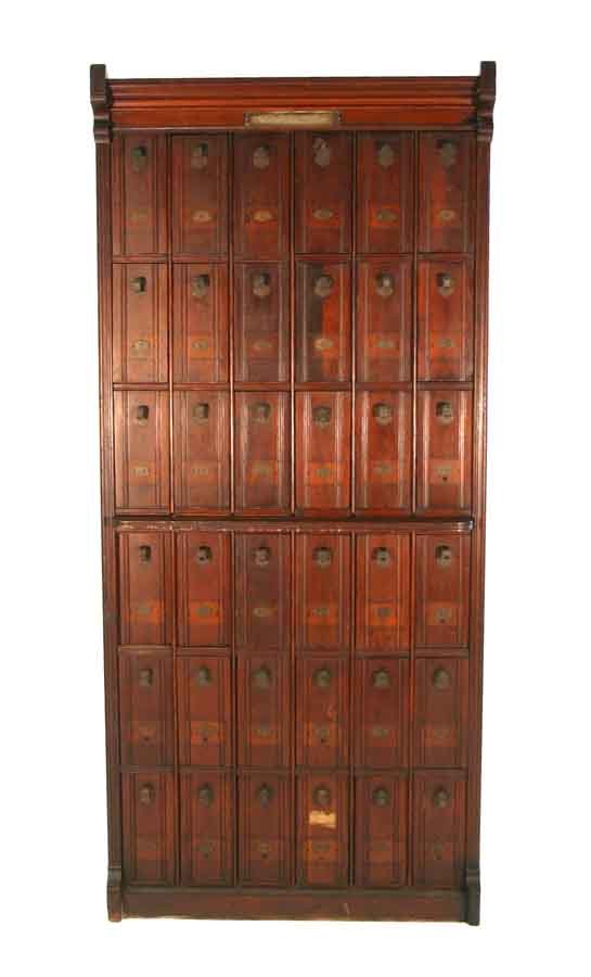 "The U.S. Document Cabinet" Manufactured by Schlic: "The U.S. Document Cabinet" Manufactured by Schlicht & Field, Rochester, N.Y. Victorian Walnut Filing Cabinet.