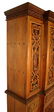 54: 19th c Teakwood Breakfront Bookcase with Carved Urn - 2