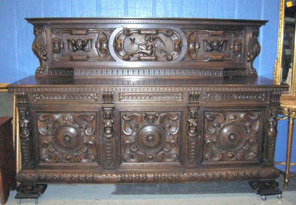 German Carved Sidebaord Circa 1900: German Carved Sidebaord Circa 1900