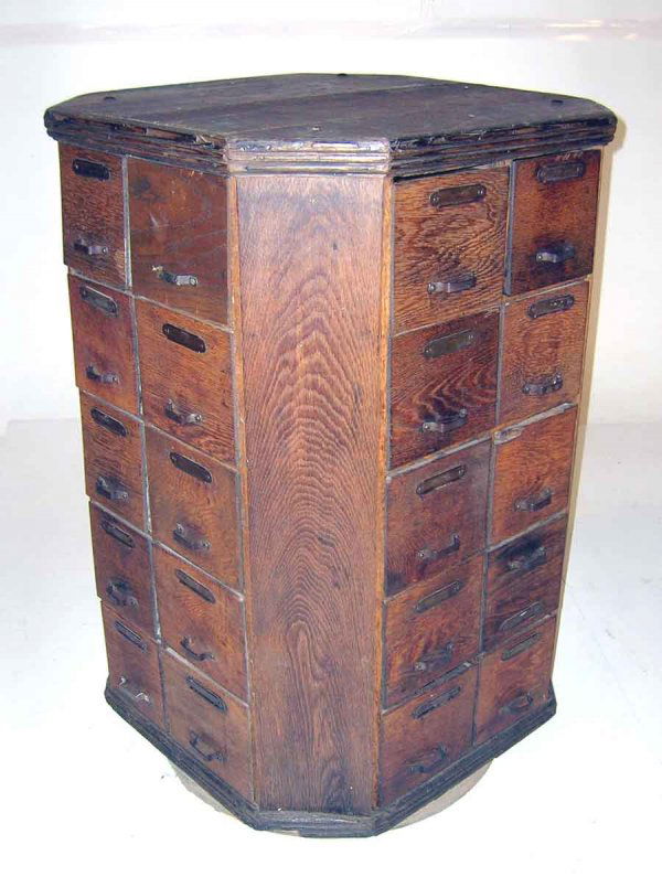 Oak Country Store Revolving Bolt Bin 37"h x 23.25: Oak Country Store Revolving Bolt Bin 37"h x 23.25"w x 23.25"d