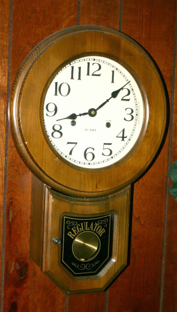 31 Day Regulator Wall Clock: 31 Day Regulator Wall Clock