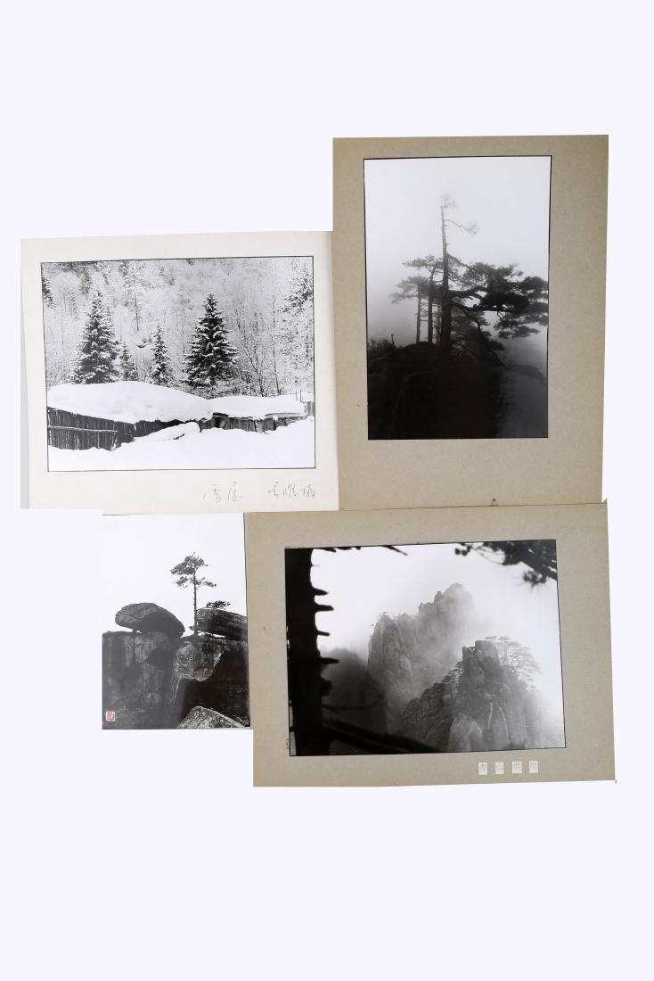 (4) A SET OF FOUR CHINESE PHOTOS BY WU WEI (1937-2016): (4) A SET OF FOUR CHINESE PHOTOS BY WU WEI (1937-2016).H540.Measure: Max length 13.25" , max width 10.25".Domestic shipping (48 states): $19.H540.