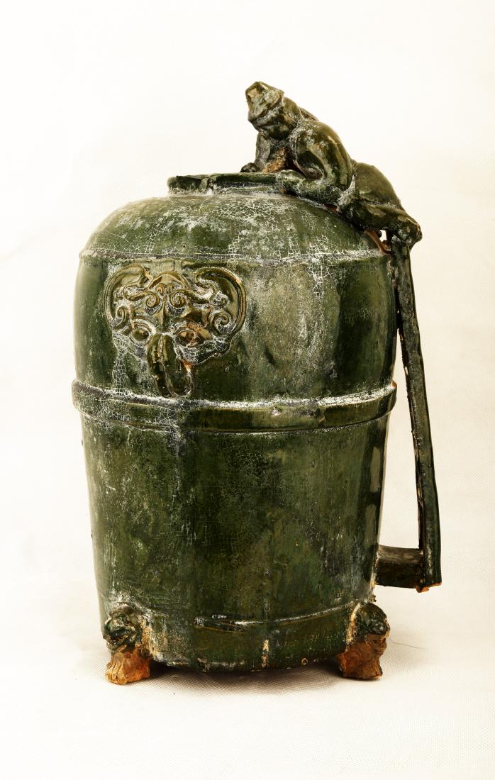 A HAN DYNASTY STYLE GREEN GLAZED PORCELAIN BARN.C304 (1 of 7)