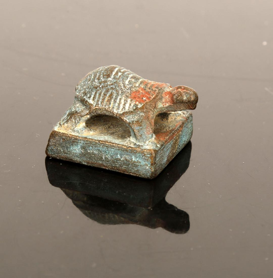 A BRONZE TURTLE SEAL.J089. (1 of 4)
