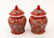 (2) A PAIR OF SMALL FAMILLE ROSE RED-GLAZED JAR AND - 2