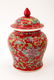 (2) A PAIR OF SMALL FAMILLE ROSE RED-GLAZED JAR AND - 5