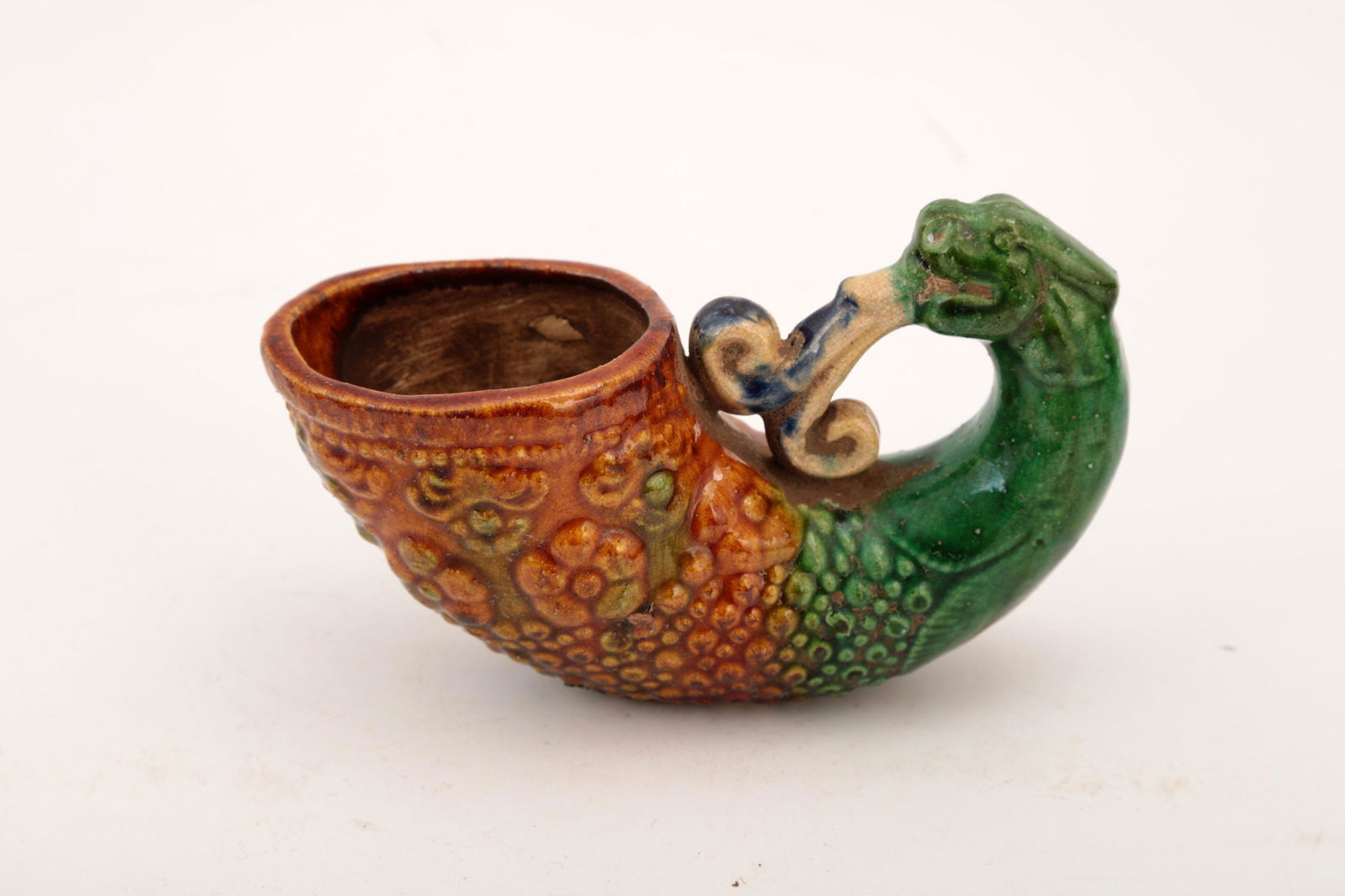 A TANG THREE-COLOR GLAZE STYLE CUP. (1 of 4)
