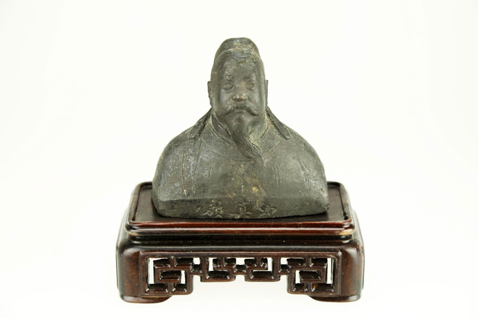 CHINESE YAN ZHENGQING BRONZE STATUE. J039. (1 of 10)