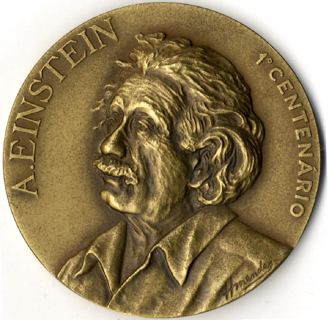 Albert Einstein - Bronze Medal (1 of 2)