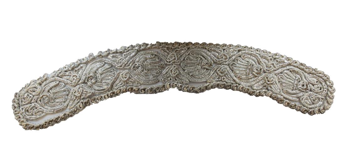 Silver Atarah from the Ribnitzer Rebbe's Tallit (1 of 2)