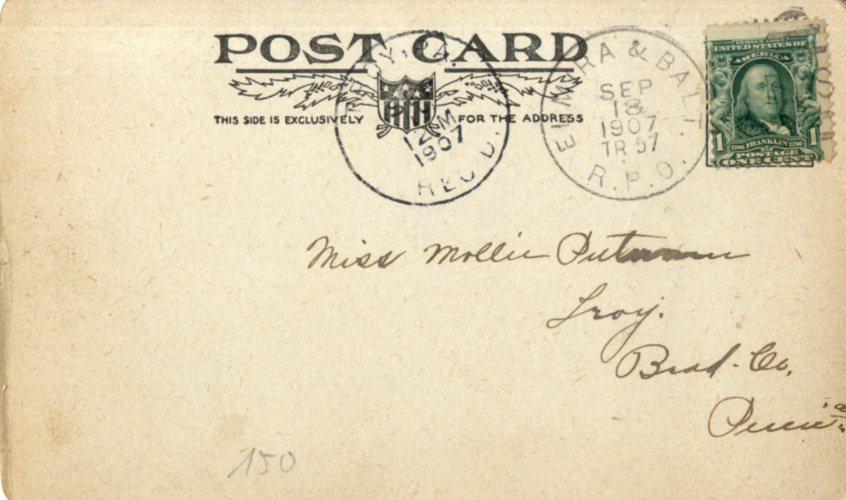 Antisemitic postcard published by Boynton & Ely,: Antisemitic postcard published by Boynton & Ely, Detroit, Michigan, 1904. There is a Jewish figure in color spreading his hands and asking "Vy not?" 9x15 cm. Very fine condition. The postcard is stamp