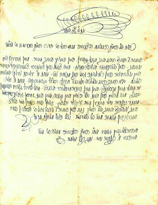 Letter from Rebbetzin Shterna Sara Schneersohn, Wife of: Lengthy letter from Rebbetzin Shterna Sara Schneersohn to her relative, Rebbetzin Rochel Chaya. Entirely in her hand and with her signature. [1933]. [1] graph paper, 28x21 cm. In addition to her prest