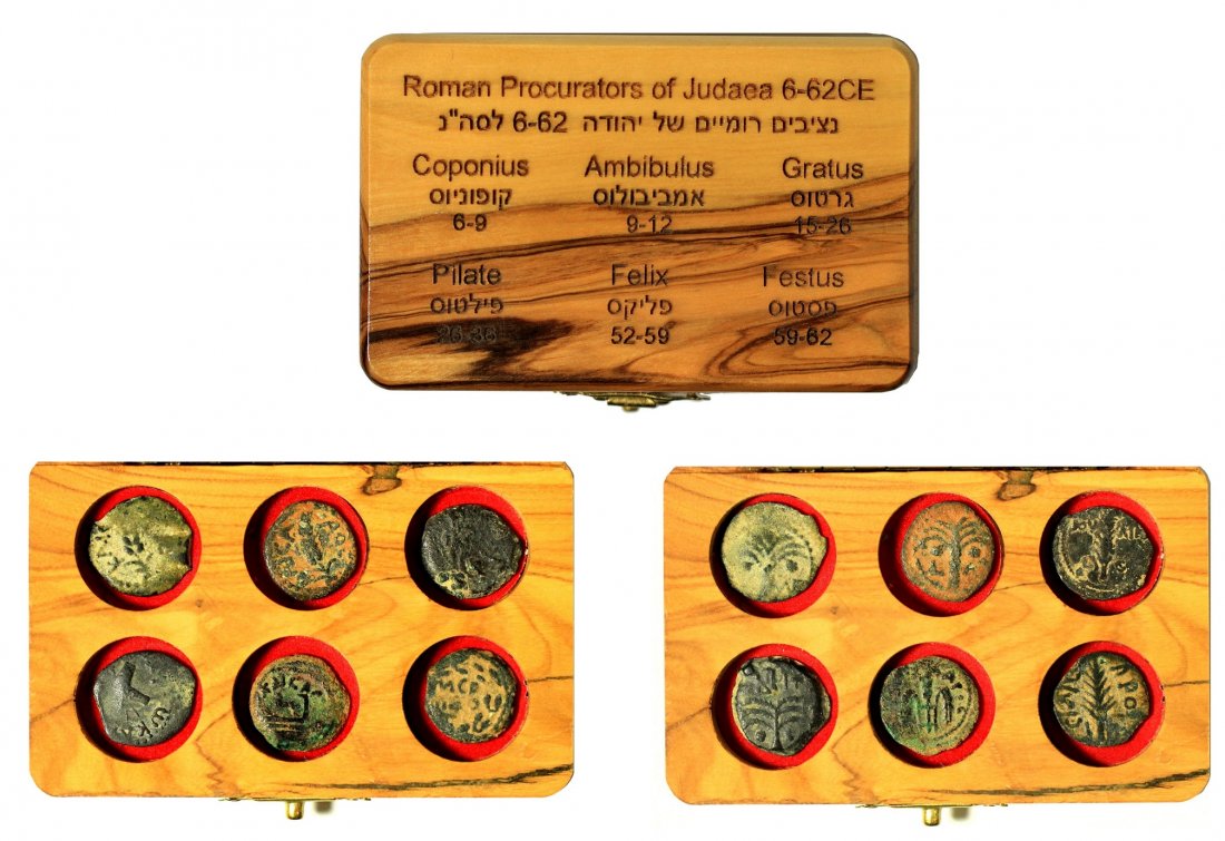 A set of six bronze prutot that were struck by the (1 of 1)