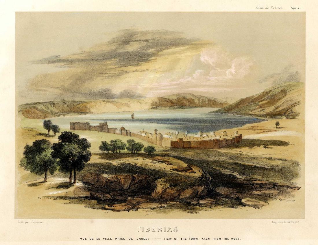 Collection of [3] lithographs. Temple Mount, Jerusalem (1 of 3)