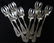 8 Dominick & Haff Silver Ice Cream Forks