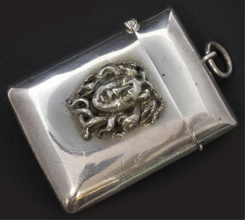 S. Blanckensee Victorian Silver Vesta Case: Est $ 40 - 60 S. Blanckensee Victorian Silver Vesta Case • made by S. Blanckensee & Sons Ltd of Birmingham, England in 1899-1900 • bears the marks: (lion passant), (anchor), SB&S LD, Z • 2 1/4" 