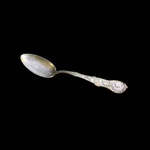 Virginia Souvenir Spoon: Est. $ 45 - 75 Virginia Souvenir Spoon. Watson&Newell Co. Vermeil spoon. On the bowl of the spoon is the Richmond, VA State House pictured in low relief décor with State Capitol Richmond, VA engraved