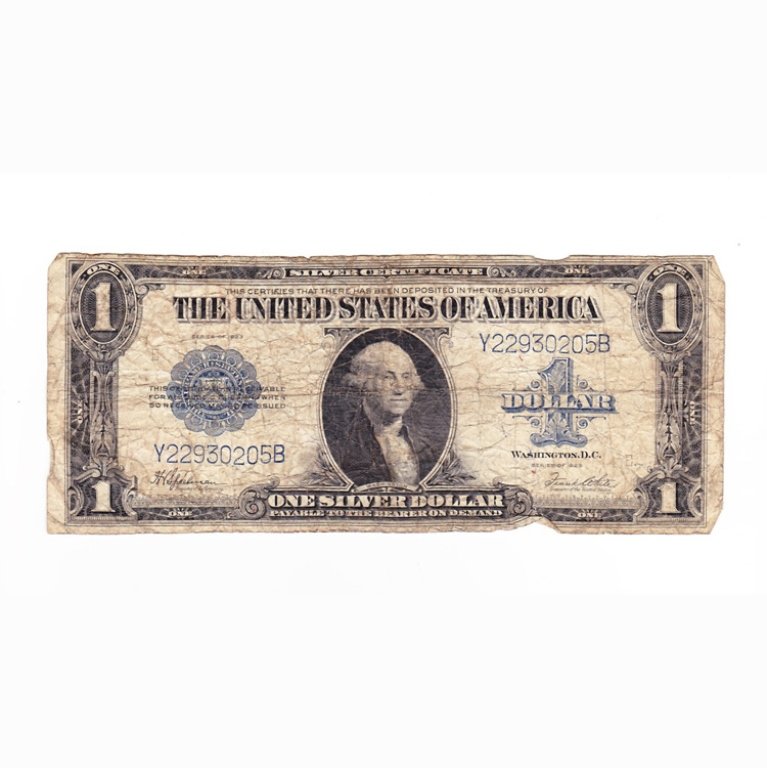 Large US One Dollar Bill: Est. $ 45 - 75 Large US One Dollar Bill. Circulated. Series 1923.