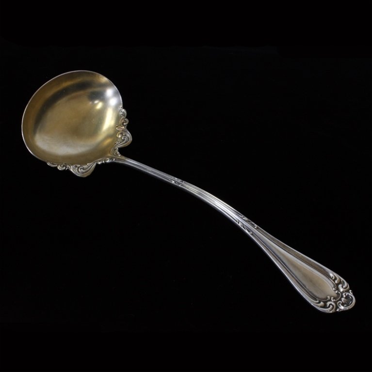 1835 R. Wallace A1 Large Silver plate Ladle