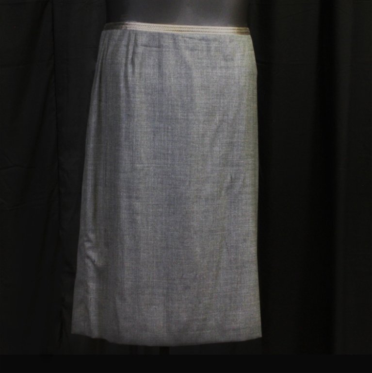 Escada Skirt & Pant Set: Est. $ 100 - 200 Black Escada for Neiman Marcus skirt & pant set, size 46.Skirt: 38" waist, 45" hips, 27" length. Pants: 39" waist, 44" hips, 32" inseam.