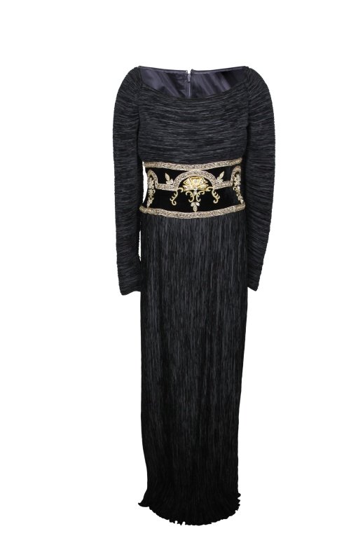 Mary Mcfadden Coture: Est. $75 - 150 Mary Mcfadden Coture. 100% polyester. Size 12. Good condition.