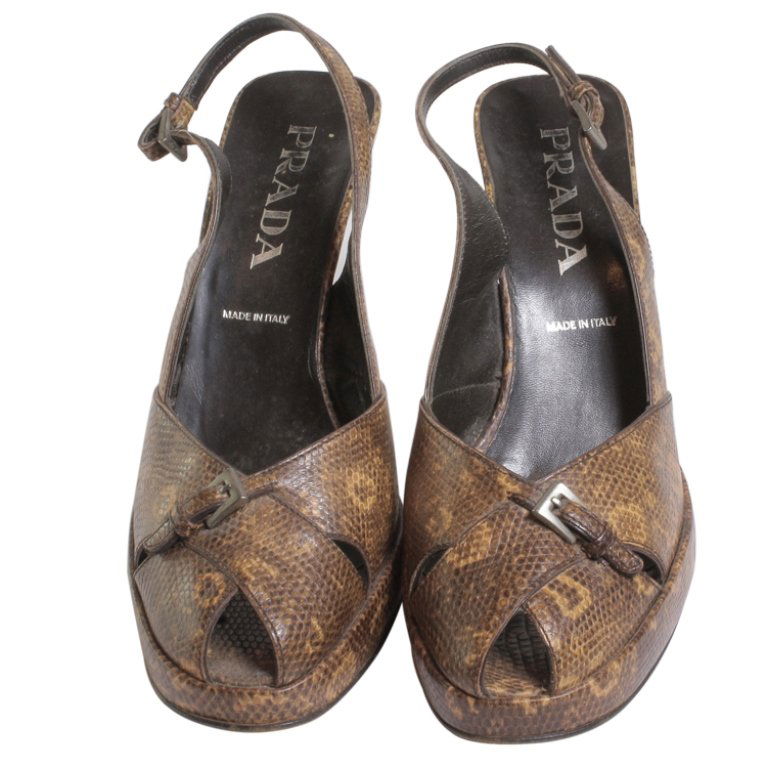 Prada Ladies Shoes: Est. $75 - 150 Prada Ladies Shoes. Marked Prada Made in Italy. 38 1/2. Vero Cuoio. Shoes have wear and condition issues that are normal with use.