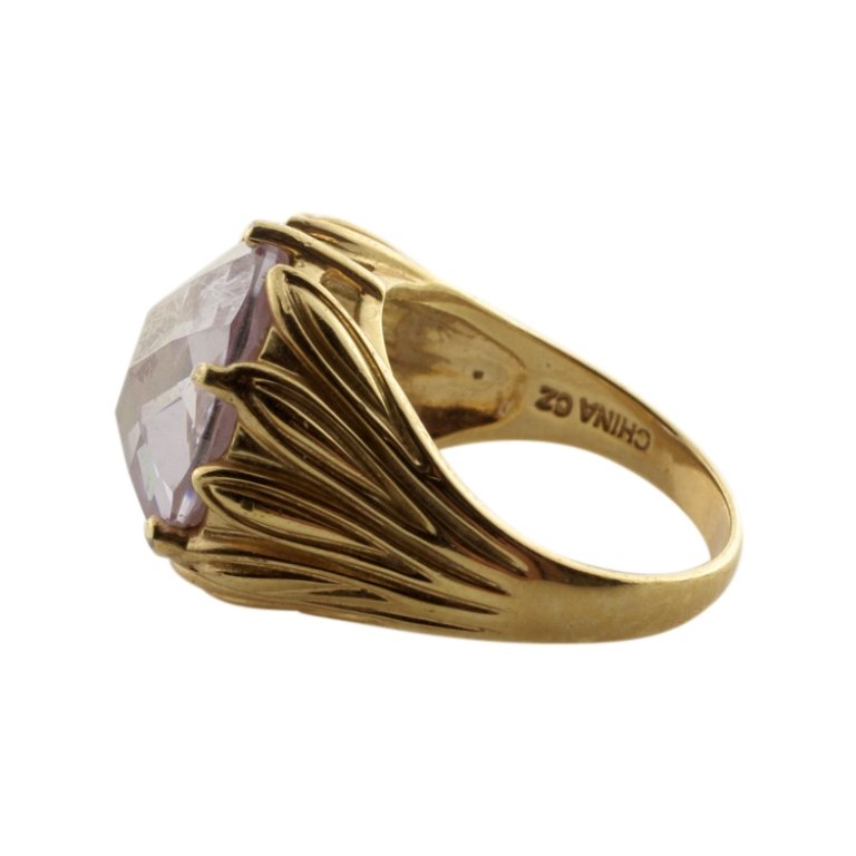 Sterling Ring with CZ Gemstone: Est. $15 - 30 Sterling Ring with CZ Gemstone . Marked China, CZ, 925 and R8. Ring size is 8 and weighs 12.6grams.