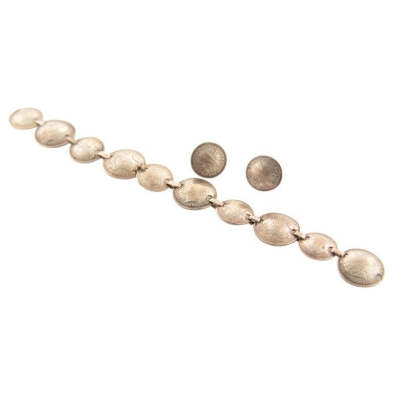 Australia Silver Coin Bracelet & Earrings (1 of 3)