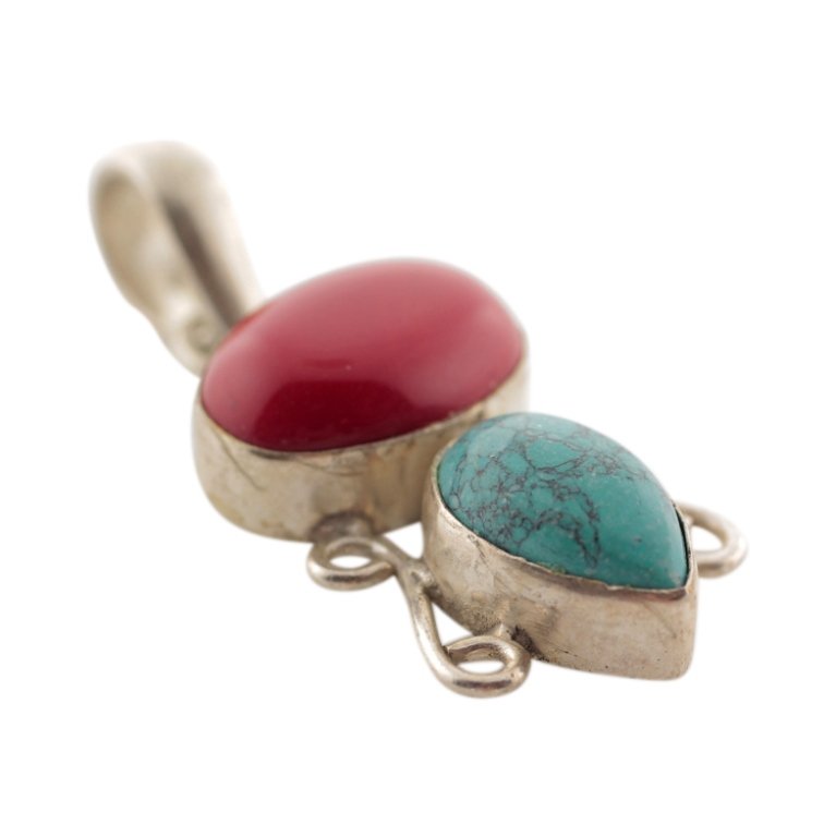 Sterling & Gemstone Pendant (1 of 3)