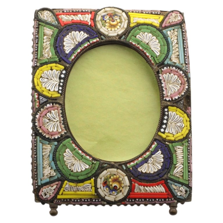 Vtg. Micro Mosaic Picture Frame (1 of 2)