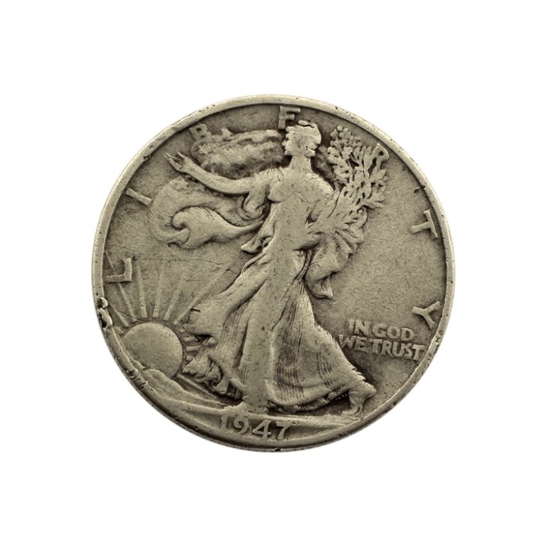 1947 D Walking Liberty Half Dollar (1 of 2)