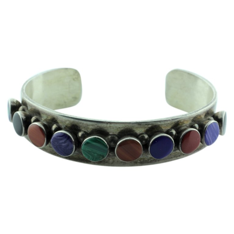 Sterling Gemstone Cuff (1 of 2)