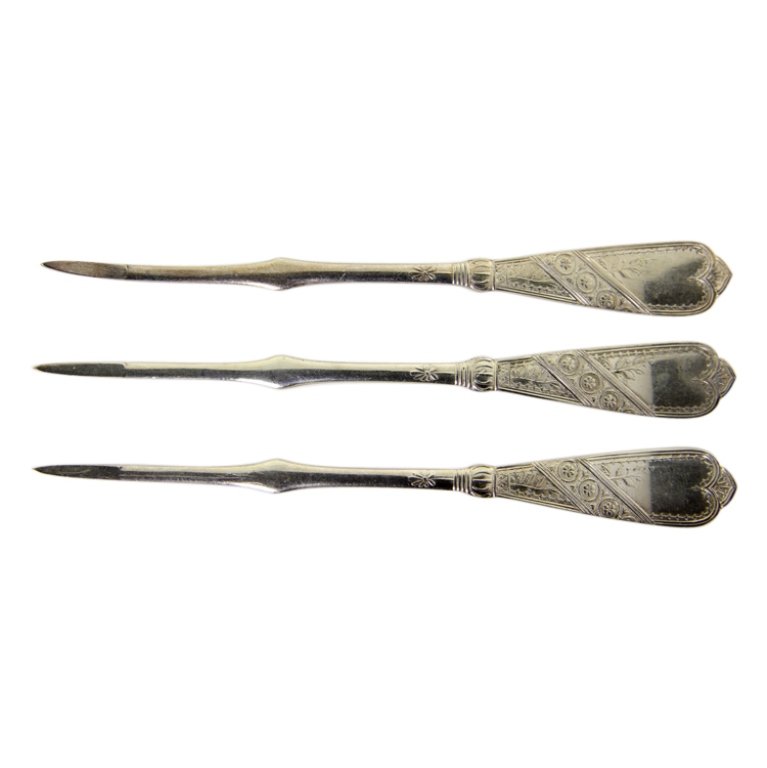 Three Silverplate Nut Picks (1 of 2)