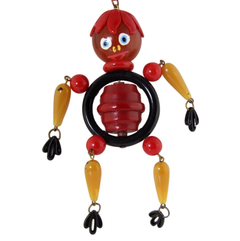 Vintage Plastic Figural Necklace (1 of 3)