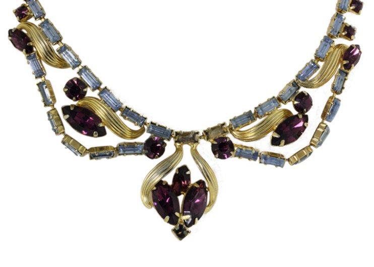 Vintage Weiss Gemstone Necklace (1 of 2)