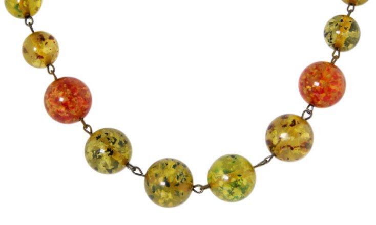 Vintage Bakelite Graduated Bead Necklace (1 of 2)