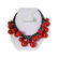 Vintage Plastic Cherry Dangle Necklace & Earrings - 4