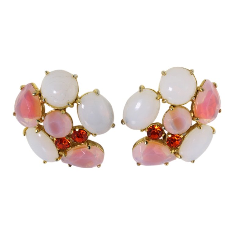 Vintage Schiaparelli Gemstone Earrings (1 of 1)