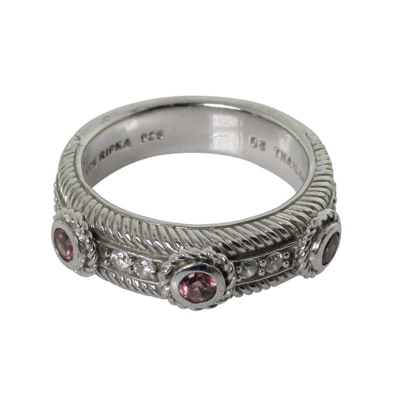 Judith Ripka Gemstone and Sterling Ring (1 of 2)
