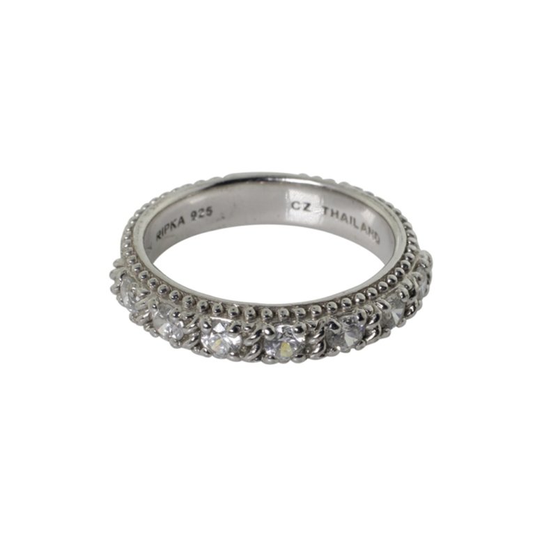 Judith Ripka Sterling and CZ Ring (1 of 2)