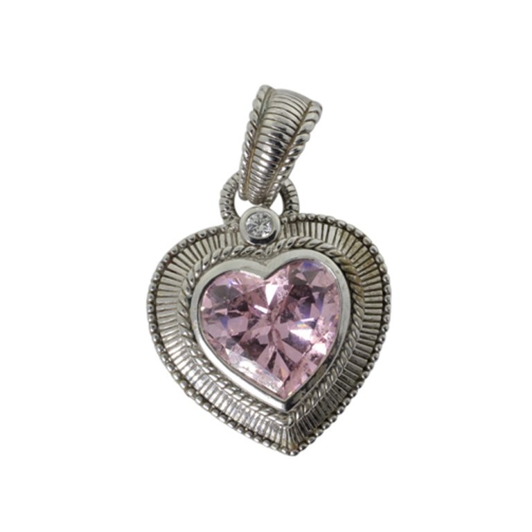 Judith Ripka Sterling Heart Pendant (1 of 2)