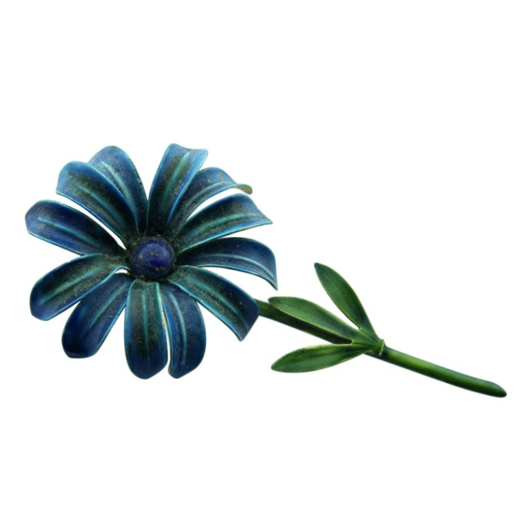 Enamel Painted Flower (1 of 2)