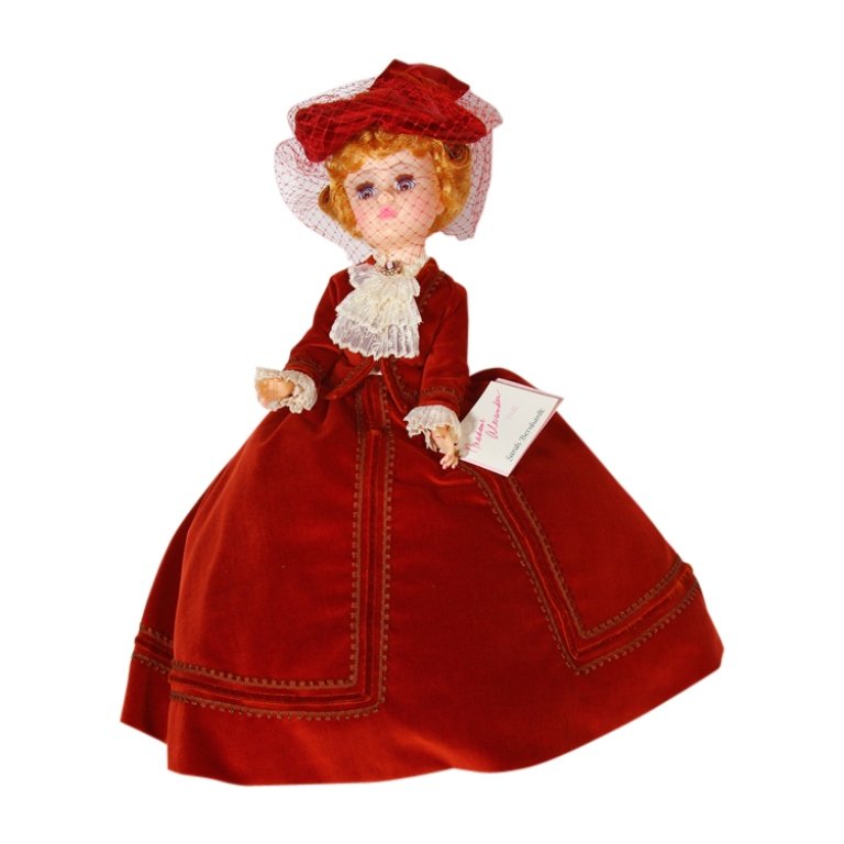 Madame Alexander Sarah Bernhardt Doll: Est. $ 30 - 50 Madame Alexander Sarah Bernhardt Doll. Original box. Sarah Bernhardt. 2249. 21" tall