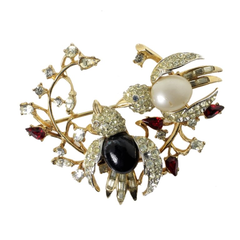 Vintage CoroCraft Bird Brooch (1 of 3)