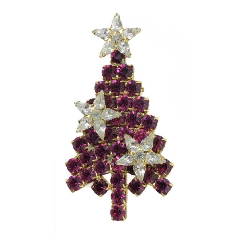 Vintage Christmas Tree Brooch (1 of 2)