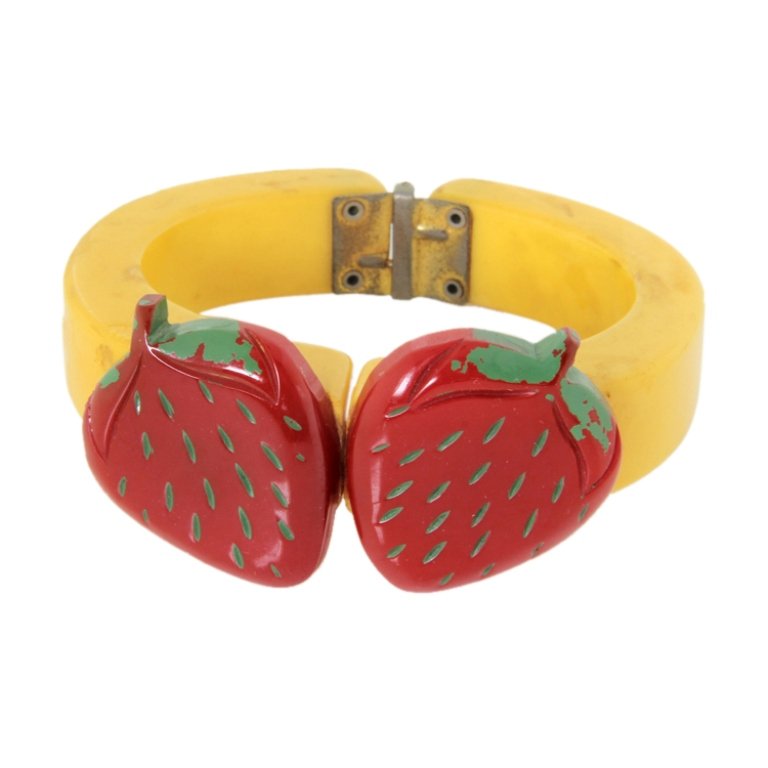 Vintage Bakelite Hinged Bracelet (1 of 3)